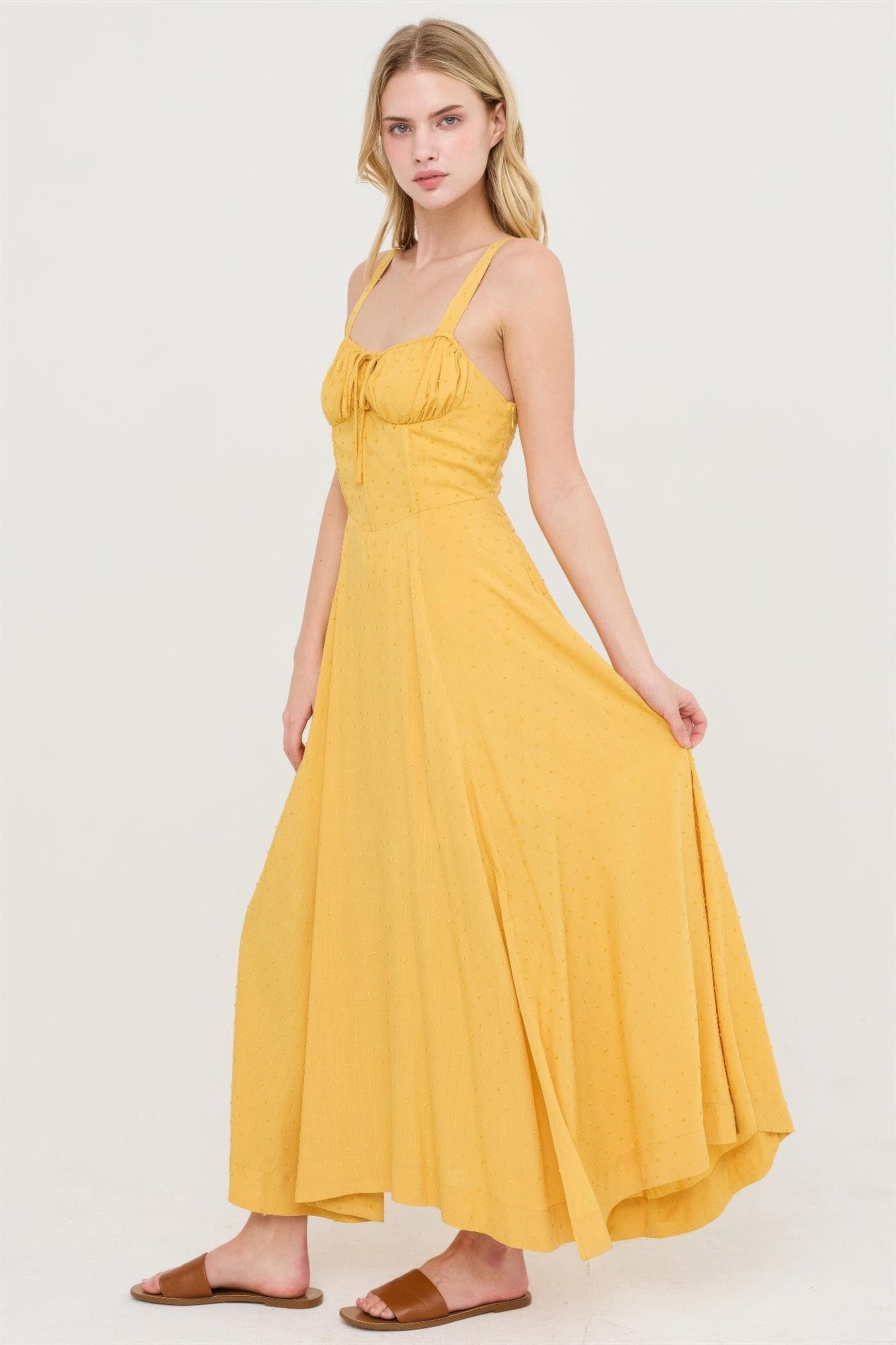 Boned Tie-back Dress