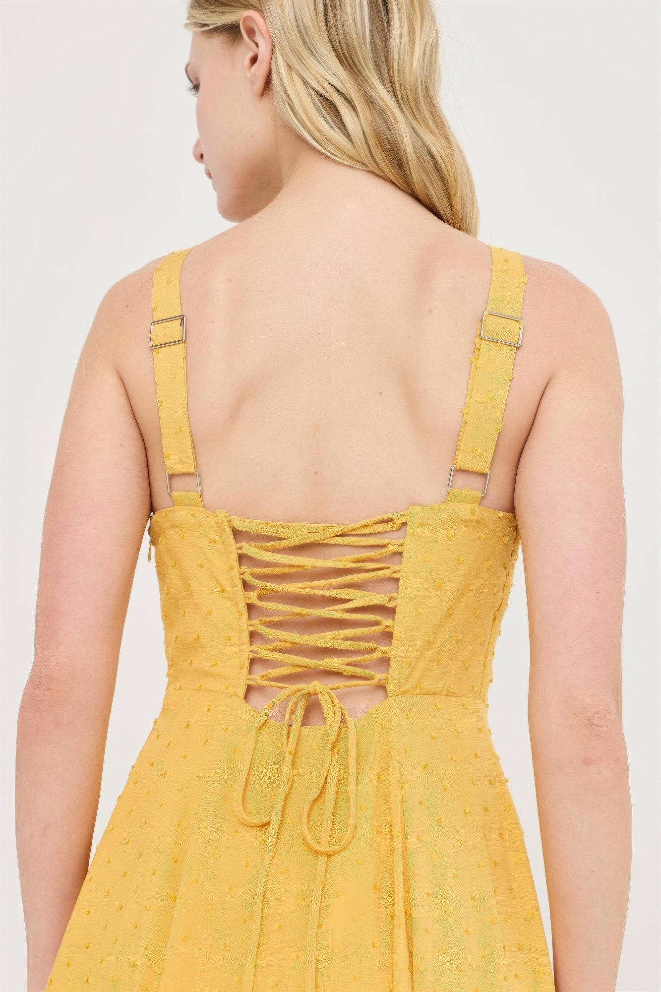 Boned Tie-back Dress
