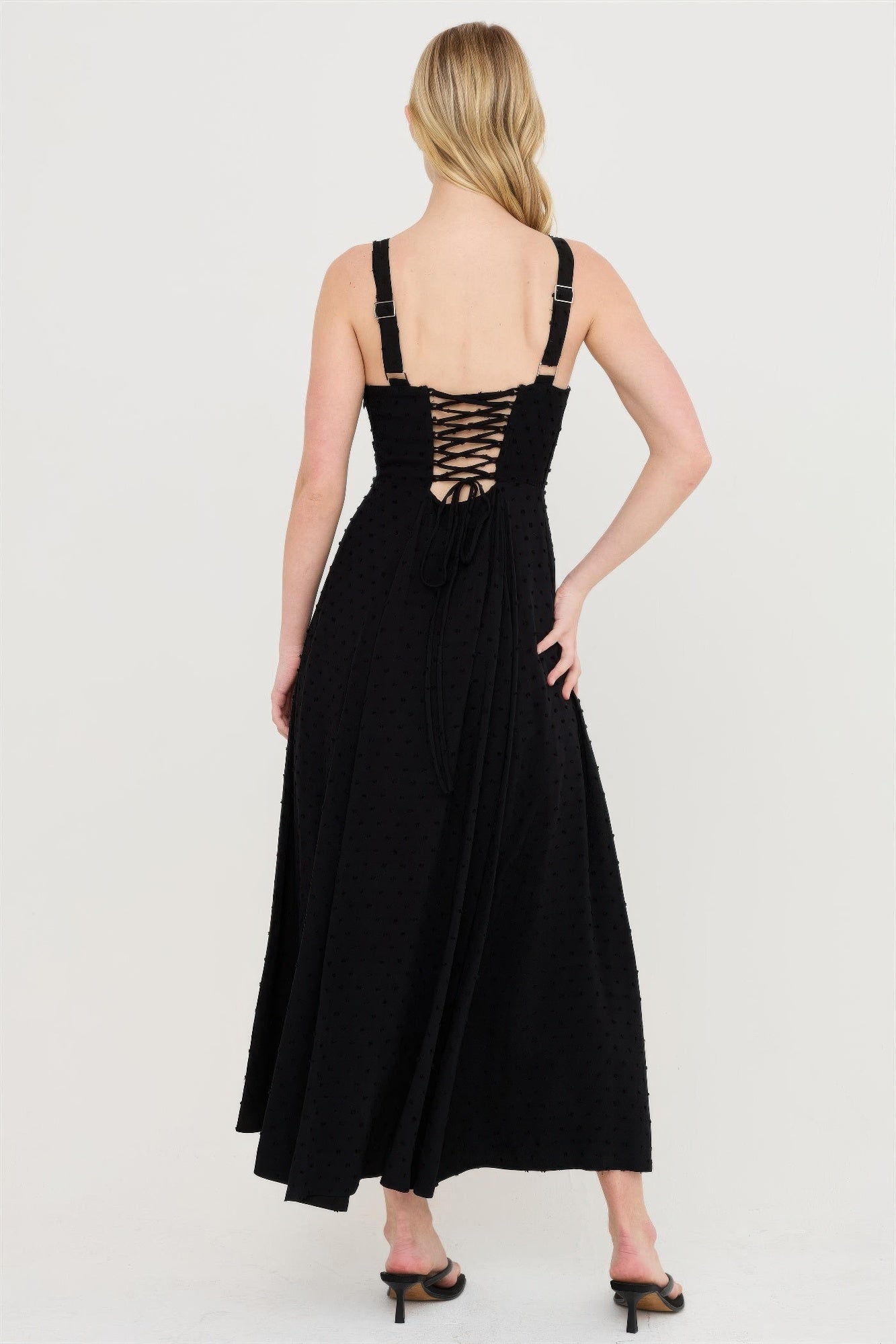 Boned Tie-back Dress