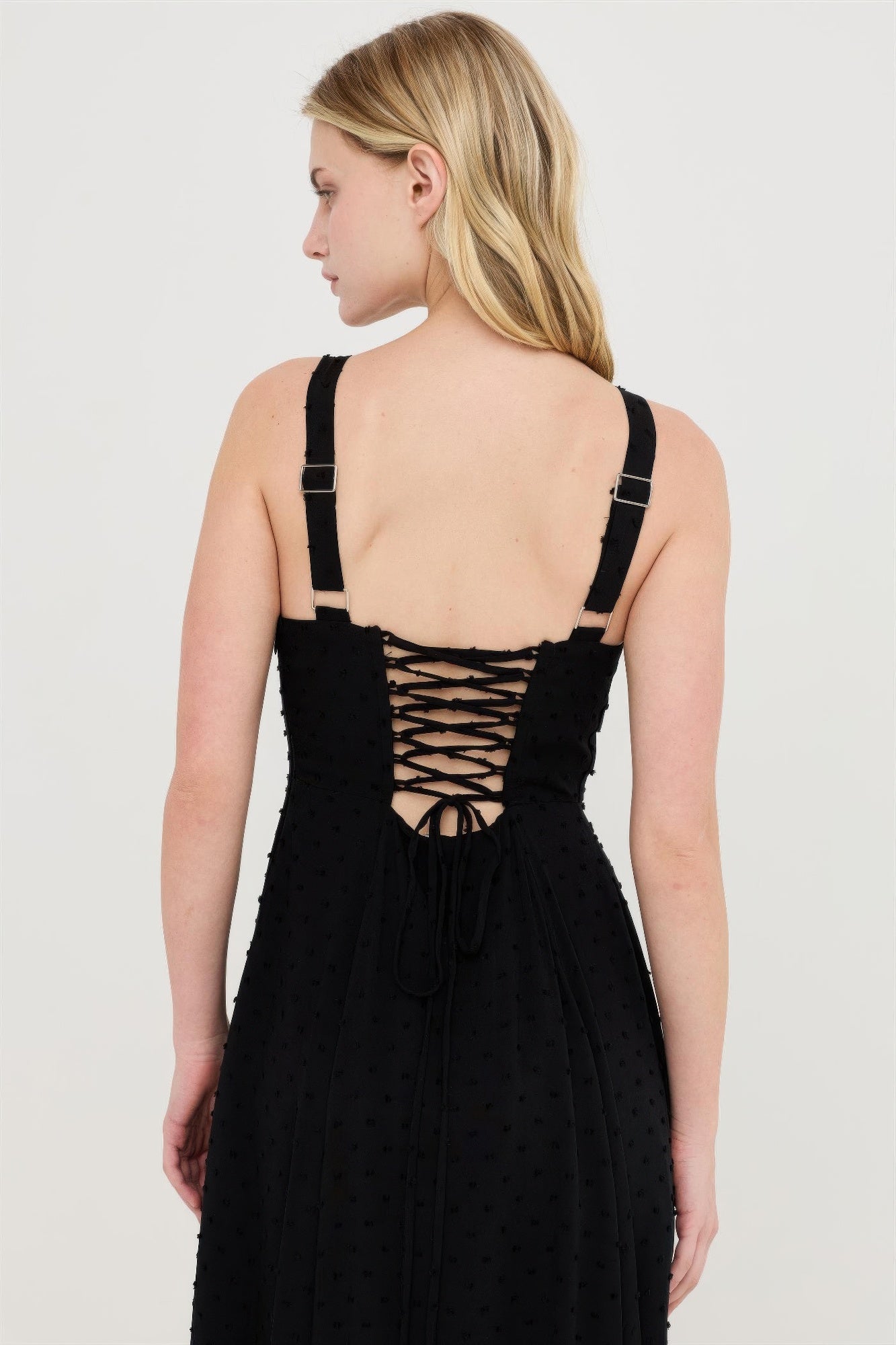Boned Tie-back Dress
