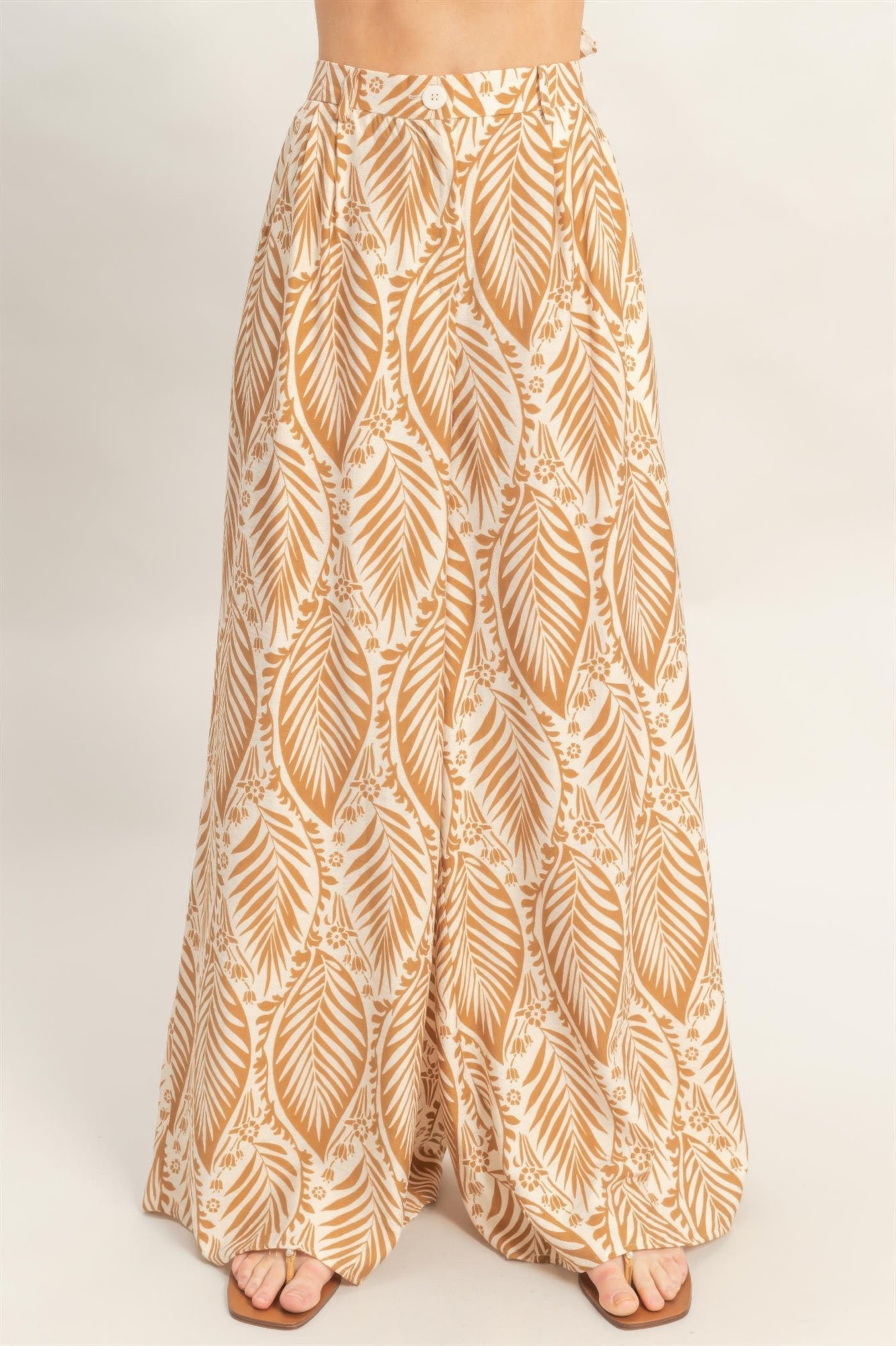 Strapless Top & Pant Print Set