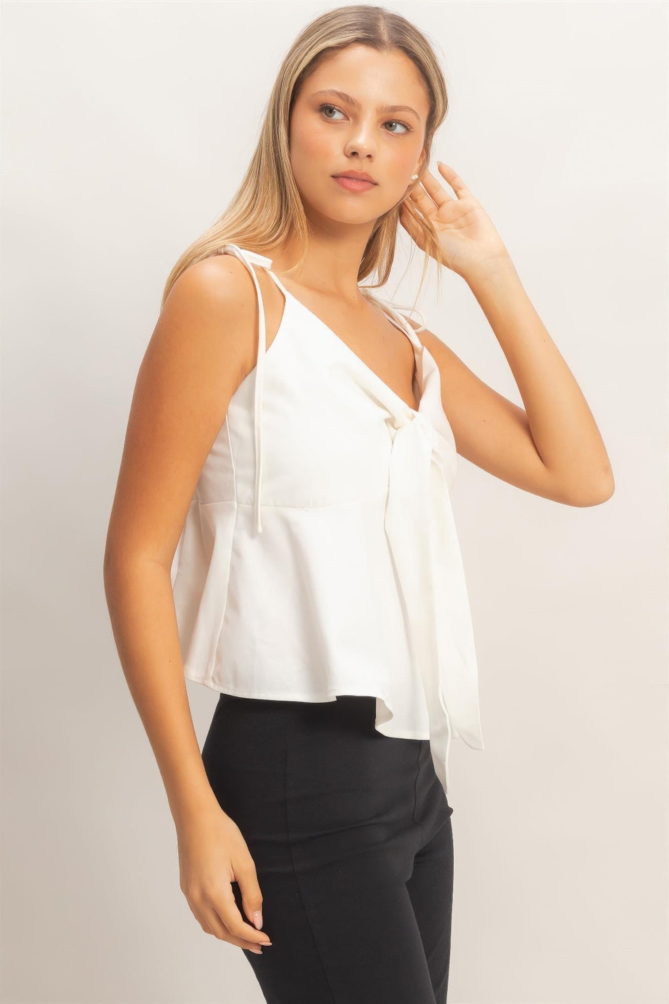 Tie Front Spaghetti Strap Top