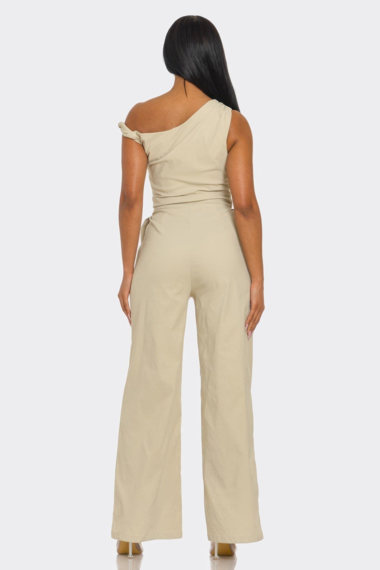 Chic Poise One-shoulder Jumpsuit