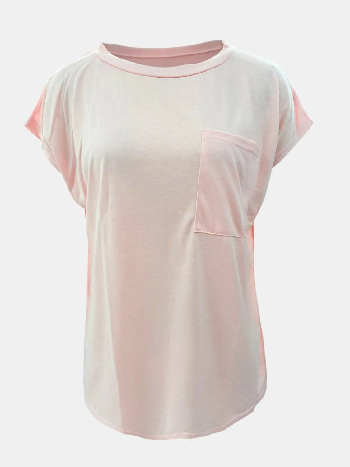 T-Shirts Trendsi Cap sleeve t-shirt in light colors