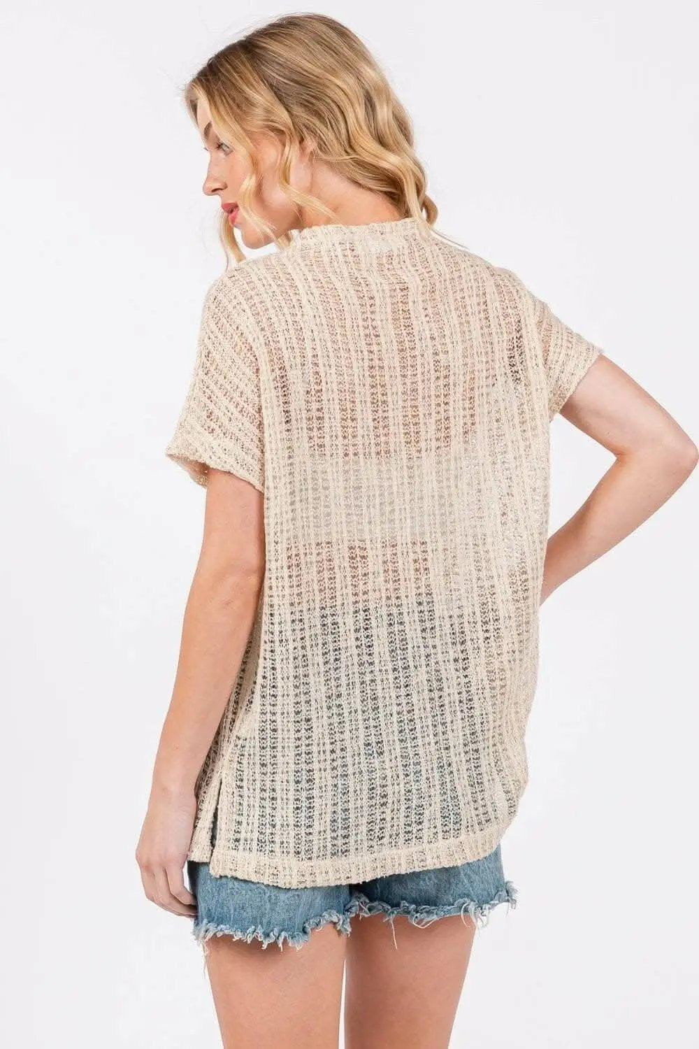 Accessories Trendsi Crochet Cover-Up Women's Beach Dress Chic Mock Neck Lightweight