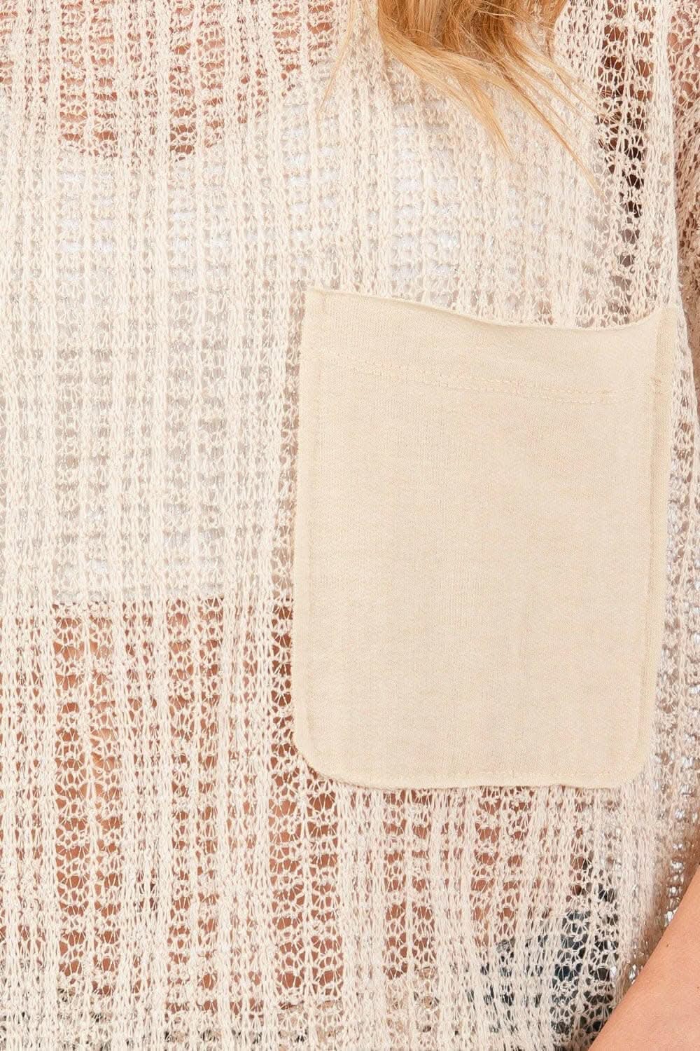 Accessories Trendsi Crochet Cover-Up Women's Beach Dress Chic Mock Neck Lightweight