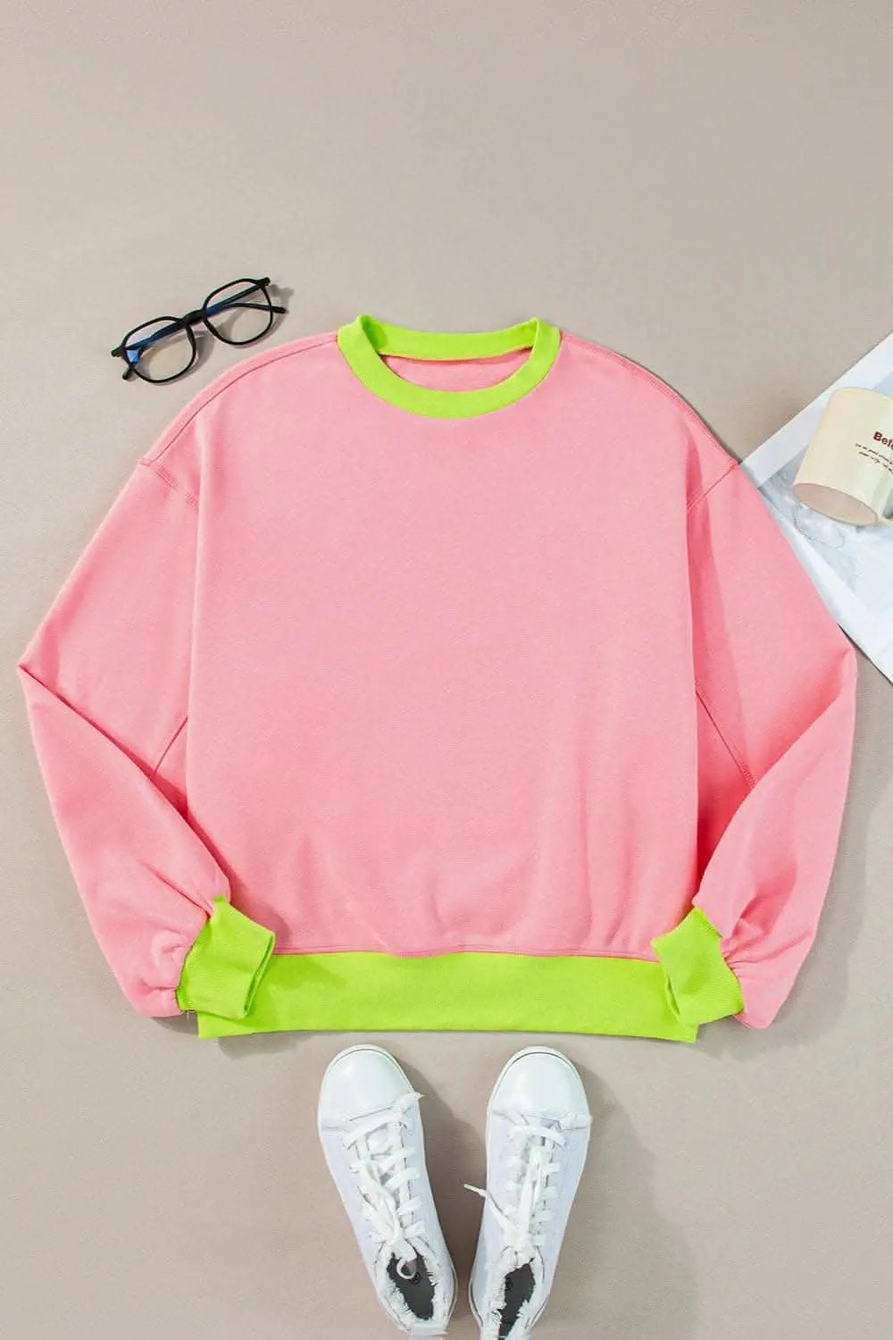 Sweatshirts & Hoodies Trendsi Chic Long Sleeve Crew Sweatshirt