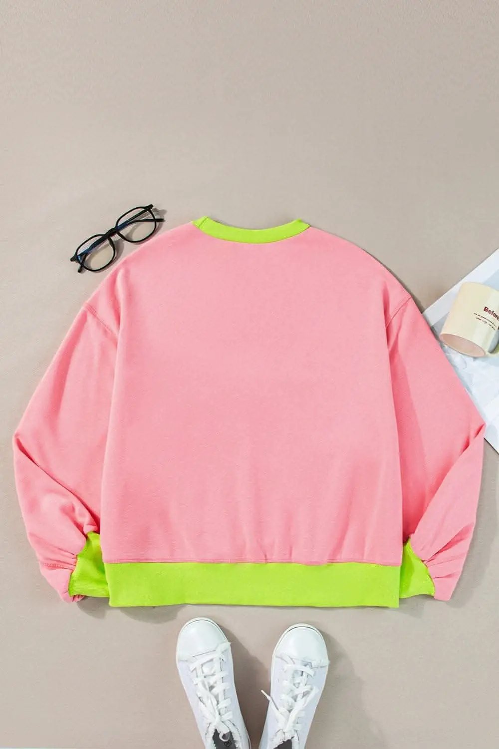 Sweatshirts & Hoodies Trendsi Chic Long Sleeve Crew Sweatshirt