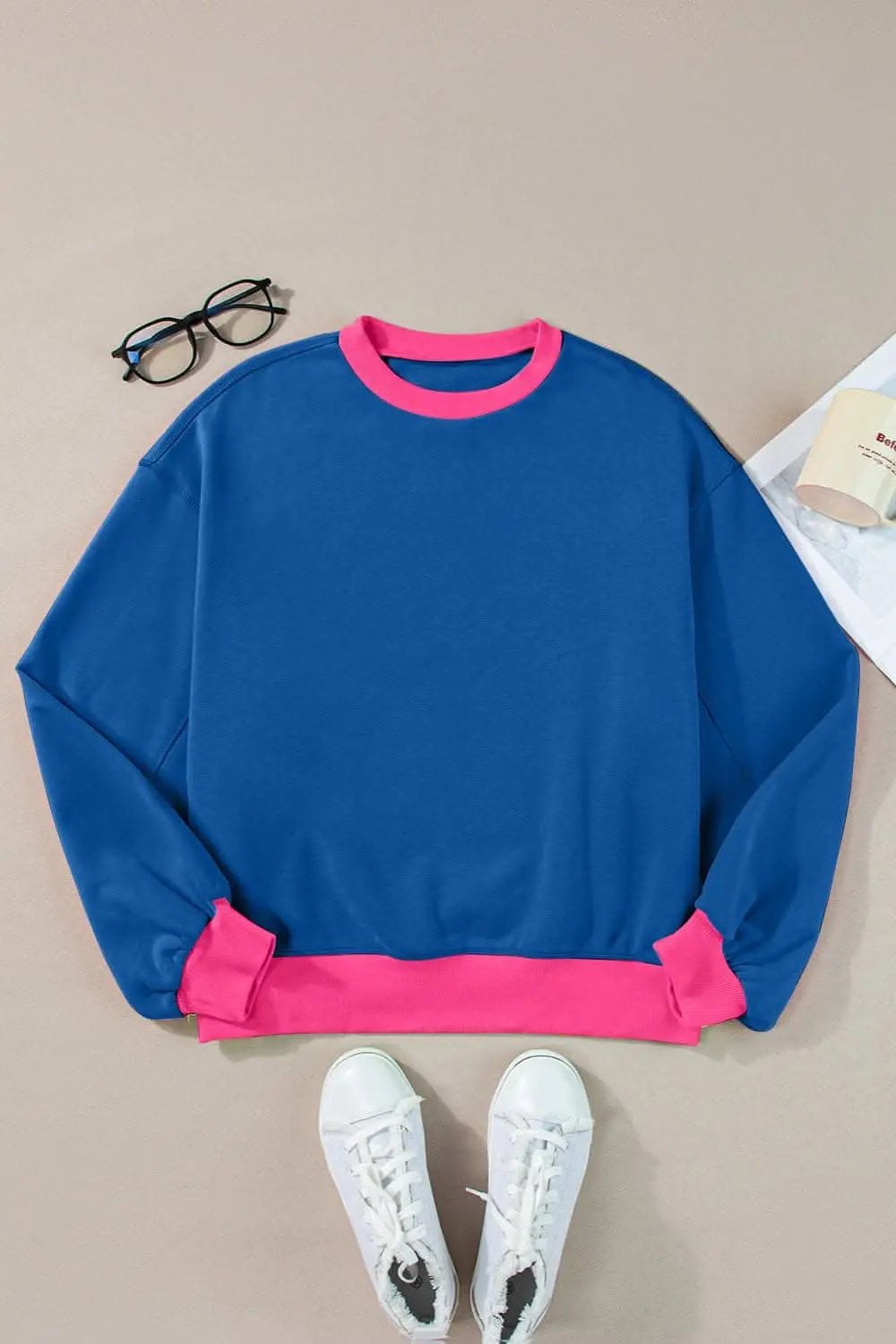 Sweatshirts & Hoodies Trendsi Chic Long Sleeve Crew Sweatshirt