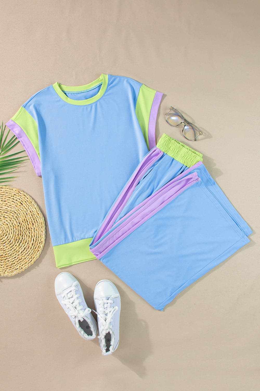 Pants Trendsi Chic Two-Piece Top and Trouser Set