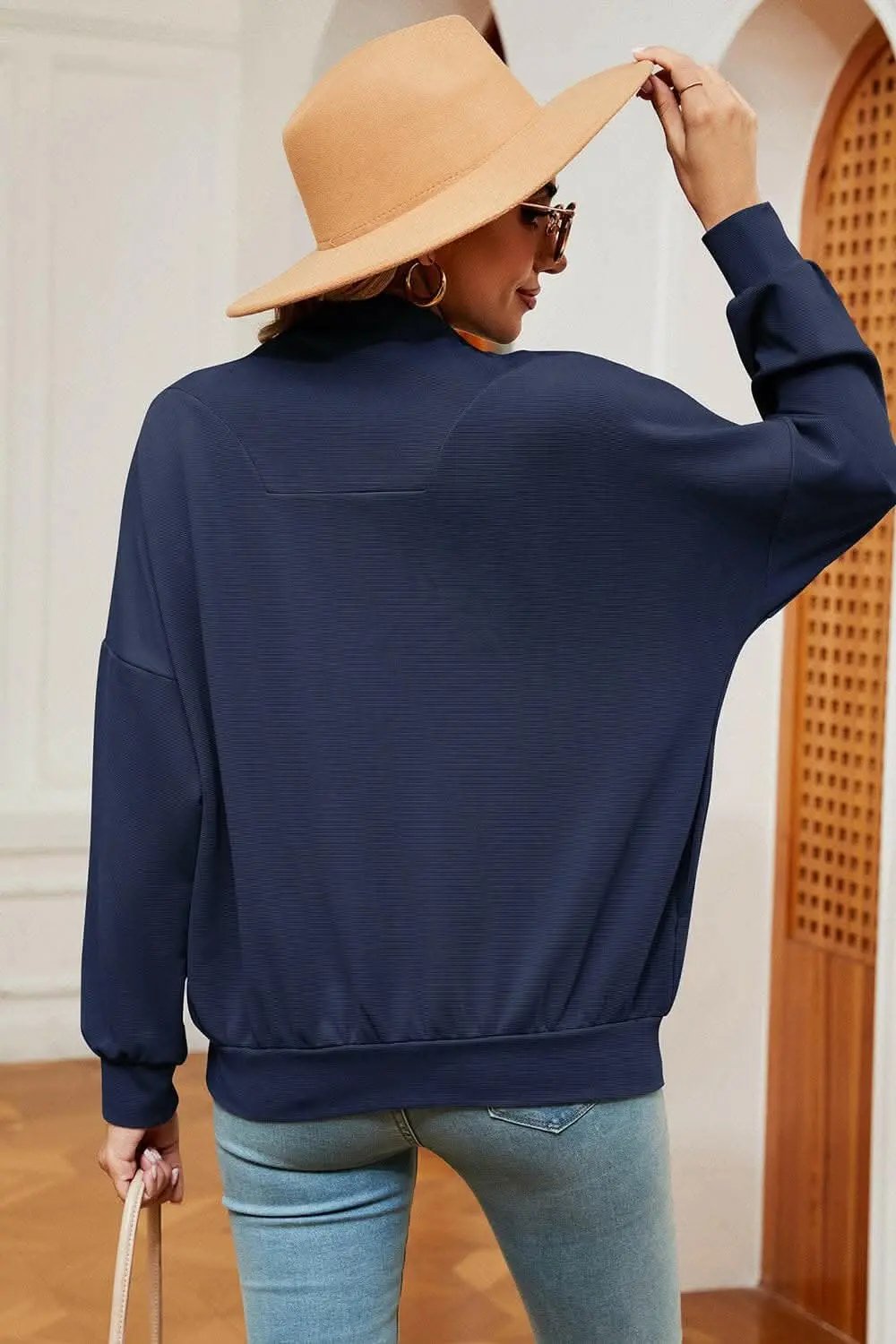Half-Zip Sweatshirt Women's — Casual Comfort Pullover
