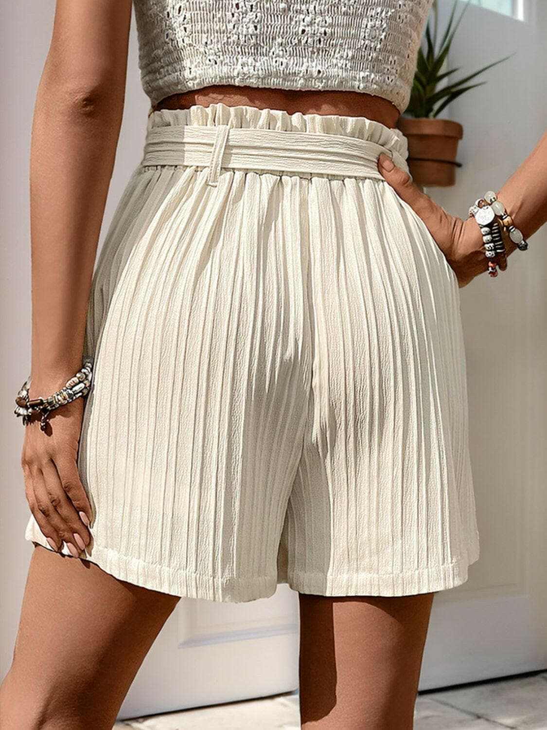 Trendsi High Waist Shorts with Pockets - Chic Premium Design
