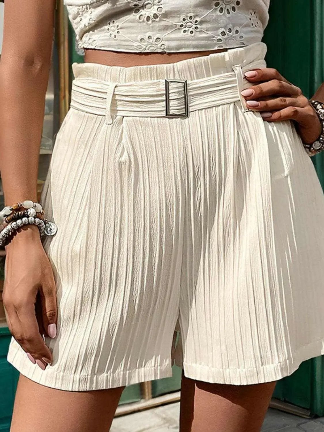Trendsi High Waist Shorts with Pockets - Chic Premium Design
