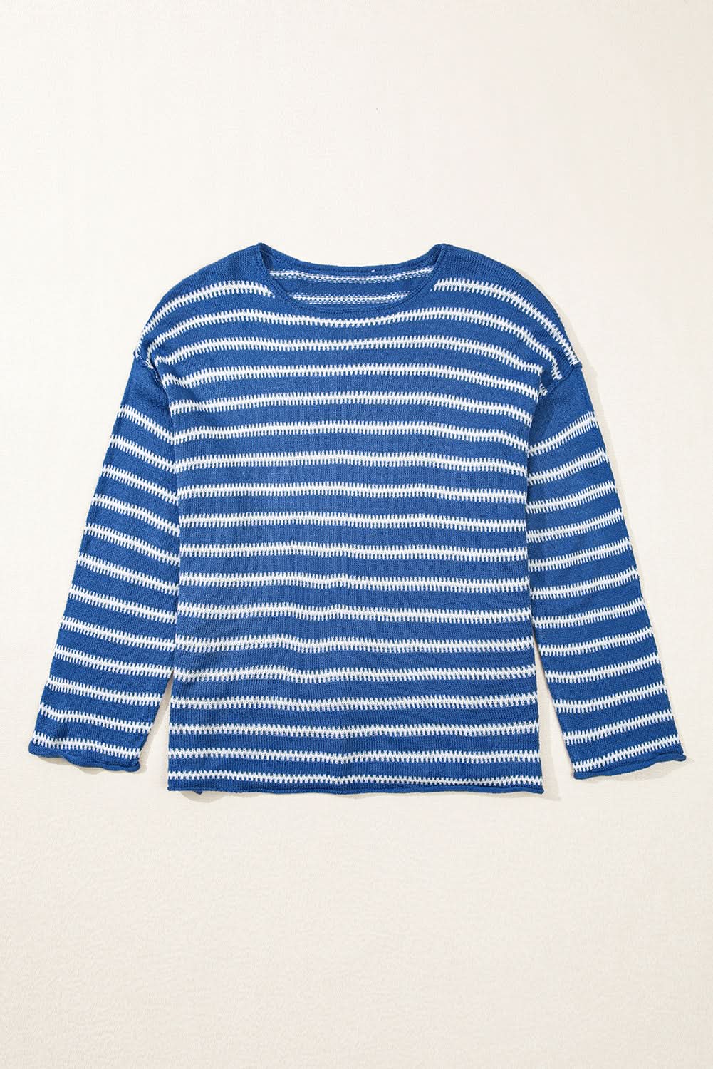 Sweaters Love Salve Striped Sweater Women's Daily Wear Knit Top Soft, Casual