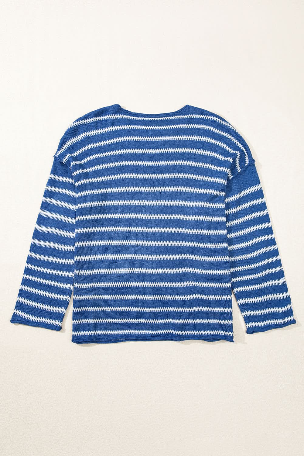 Sweaters Love Salve Striped Sweater Women's Daily Wear Knit Top Soft, Casual