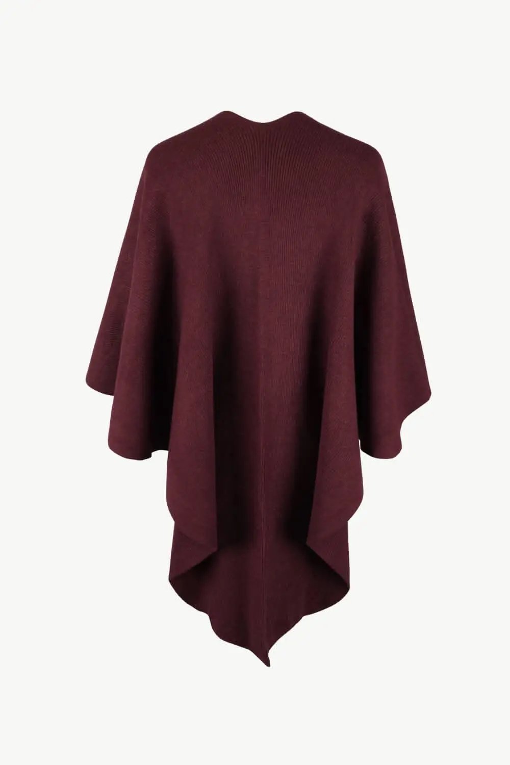 Ponchos Trendsi Chic poncho with pom-pom trim