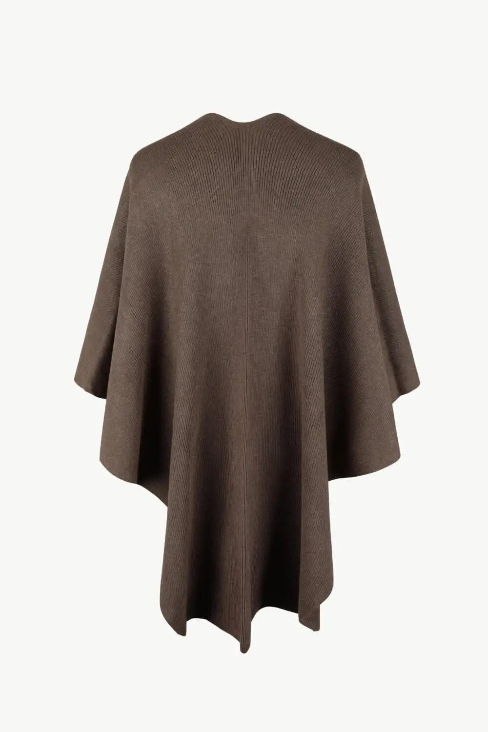 Ponchos Trendsi Chic poncho with pom-pom trim