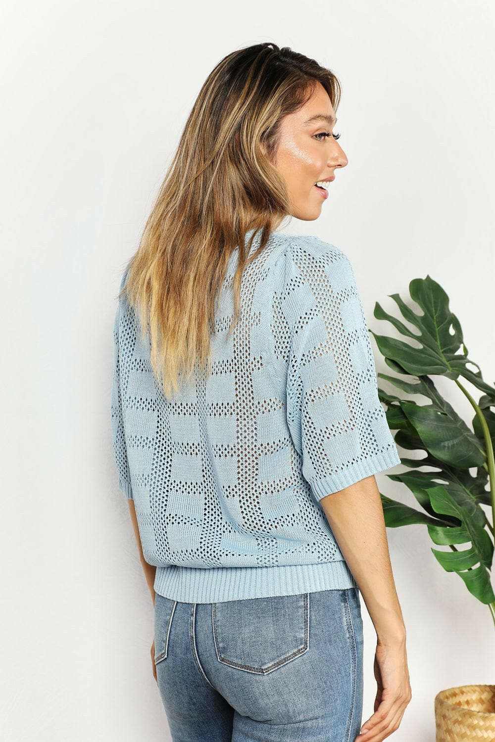 T-Shirts Trendsi TIKTOK - Chic ribbed knit top - round neck