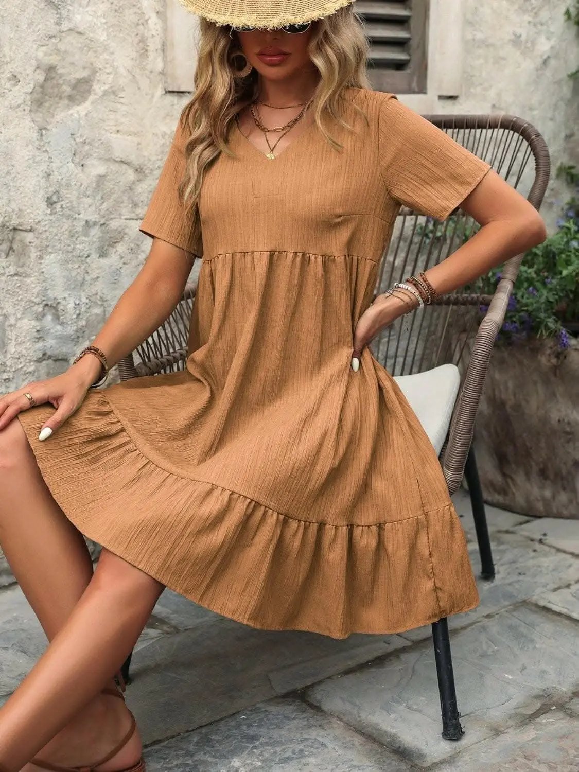 Dresses Trendsi just arrived - Chic sheer v-neck mini dress