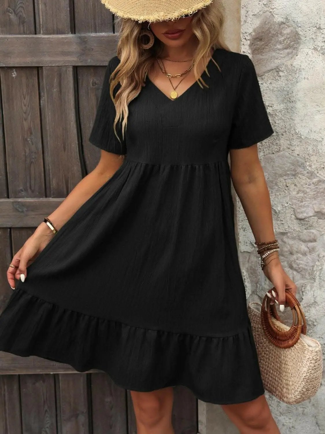 Dresses Trendsi just arrived - Chic sheer v-neck mini dress