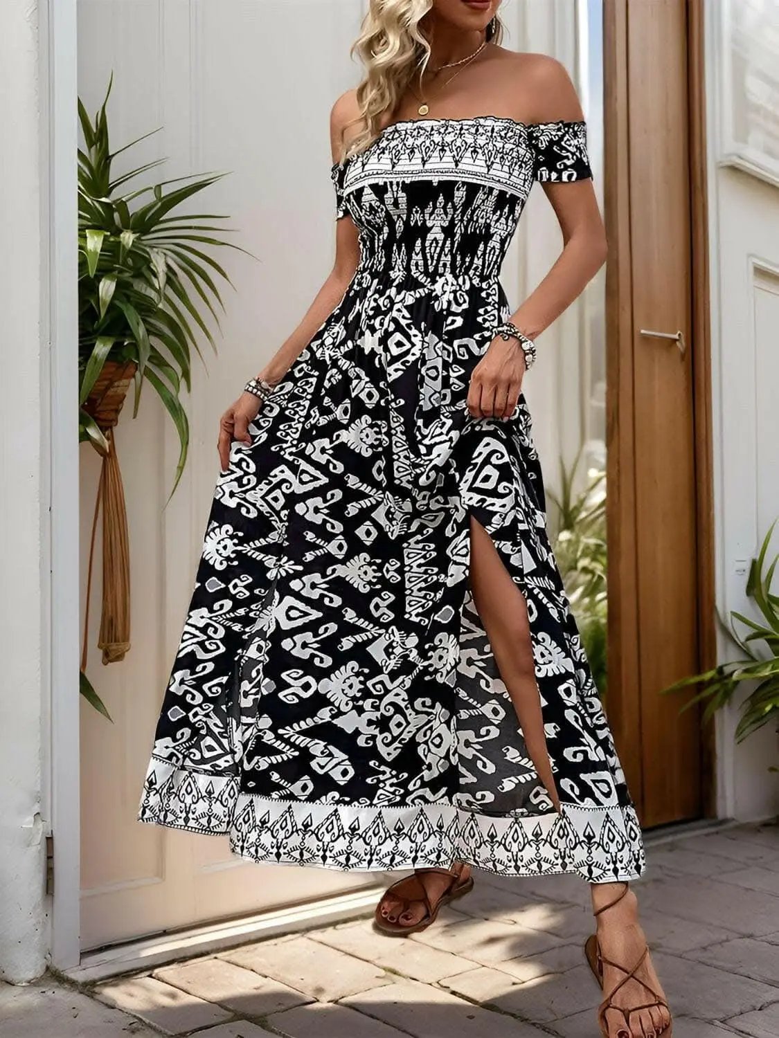 Dresses Trendsi just arrived - Chic slit off-shoulder dress