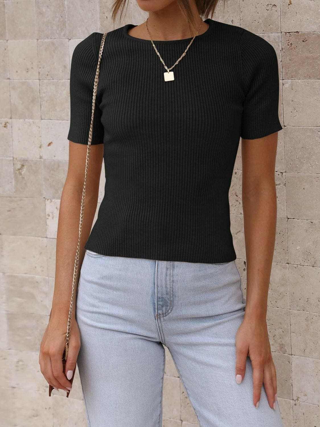 T-Shirts Trendsi just arrived - Chic stretchy short sleeve top