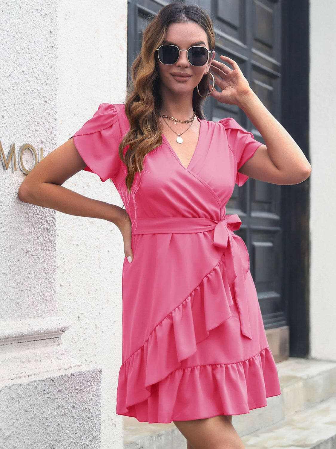 Dresses Trendsi swimwear - Chic surplice dress with sheer details
