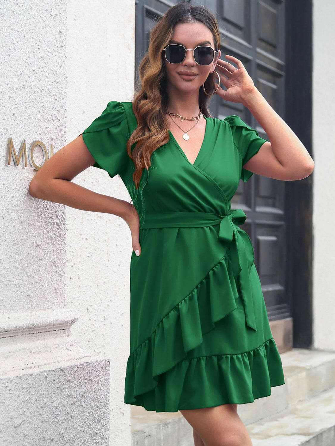 Dresses Trendsi swimwear - Chic surplice dress with sheer details