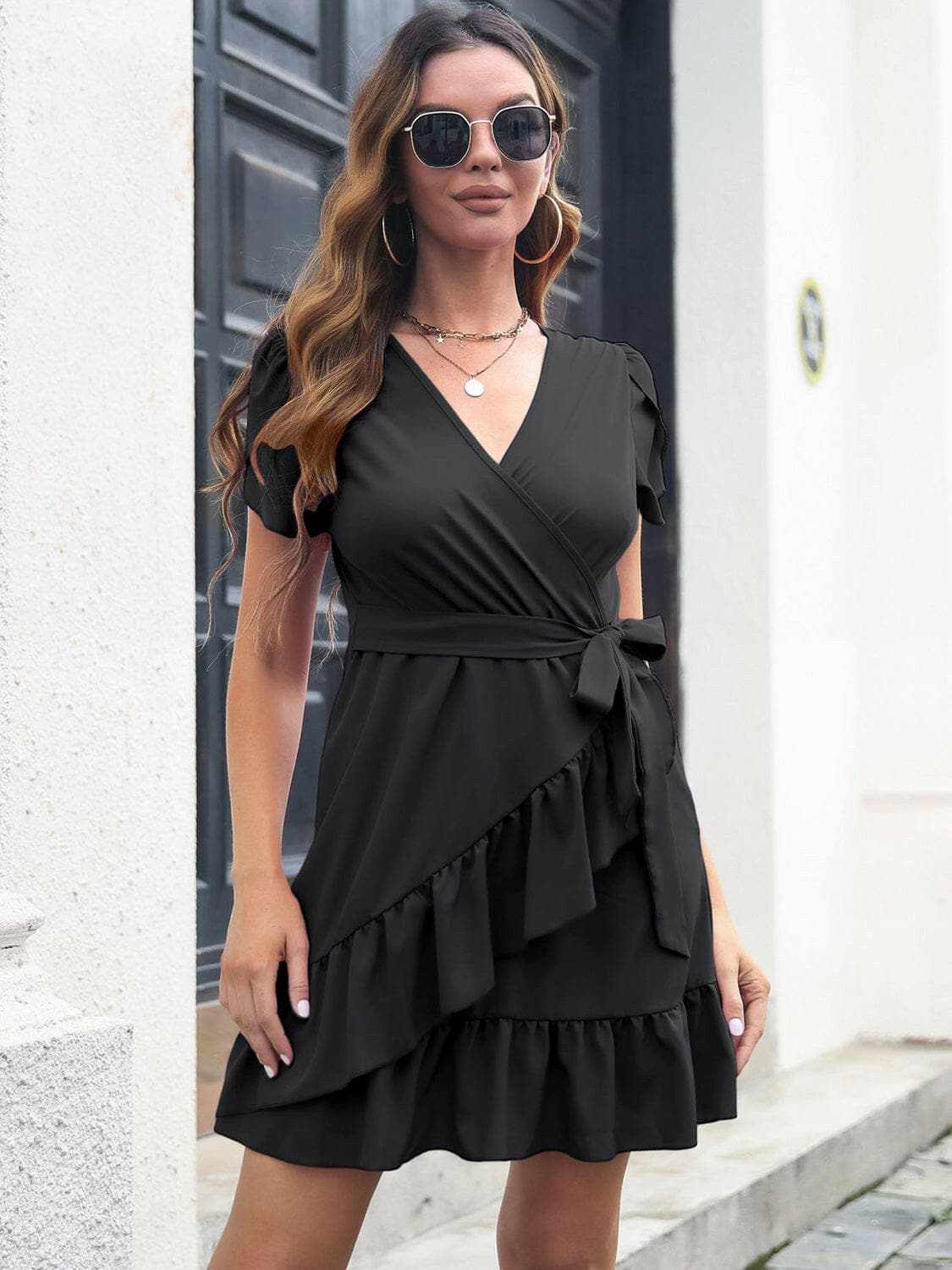 Dresses Trendsi swimwear - Chic surplice dress with sheer details