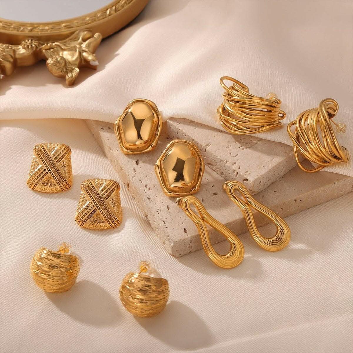 T-Shirts Trendsi just arrived - Chic titanium steel geometric earrings