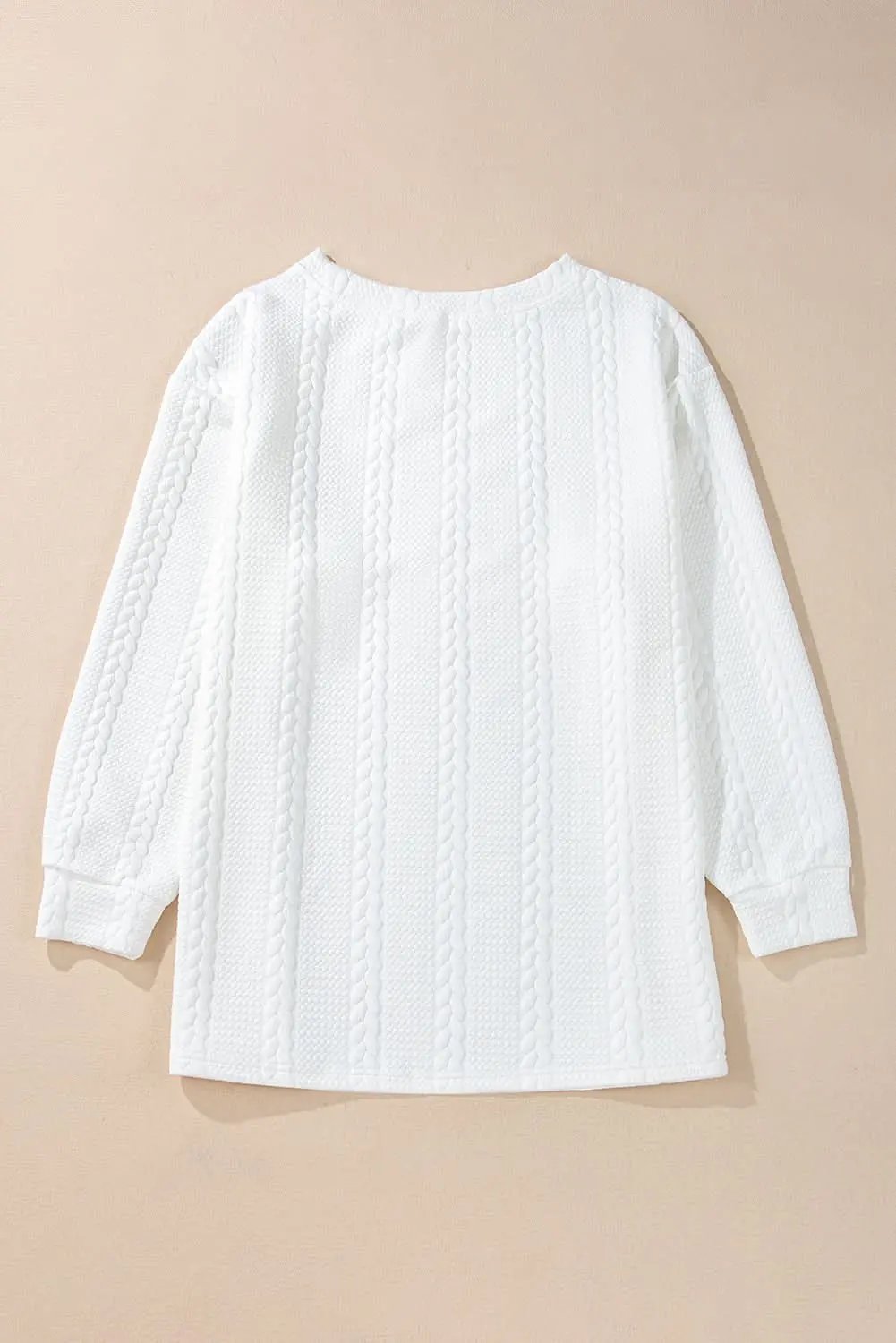 Women's Sweater Women's Cable Knit Sweater - Soft Textured - Daily Wear Top