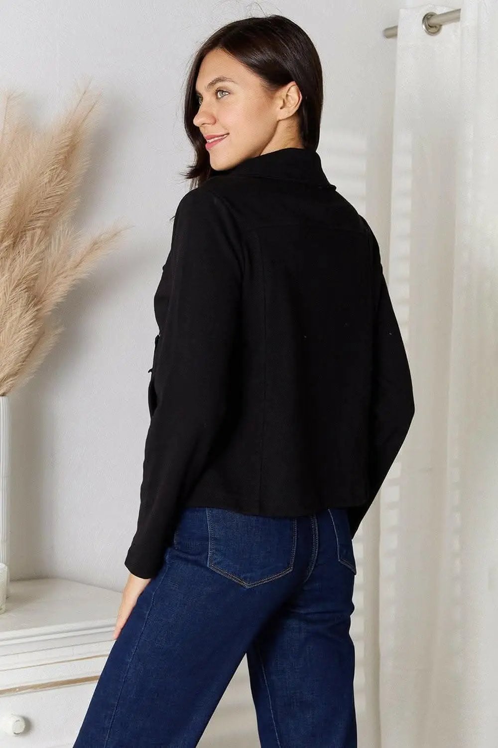 T-Shirts Trendsi TIKTOK - Chic zip-up jacket with pockets