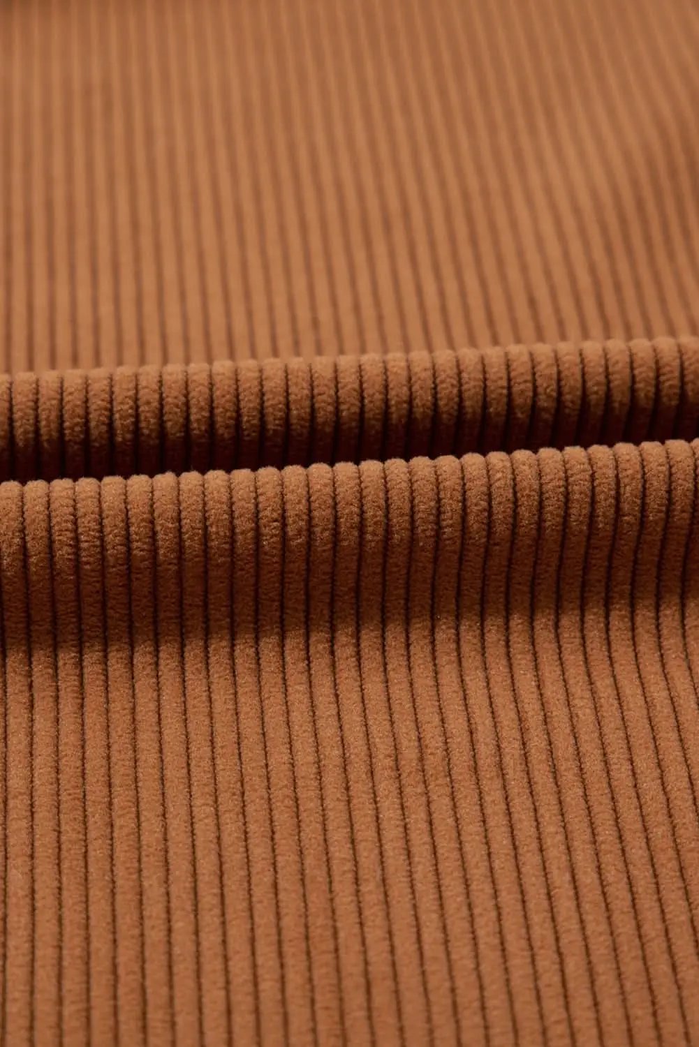 Shirts Love Salve Cinnamon Corduroy Women's Everyday Shacket: Flap Pocket, Button Up