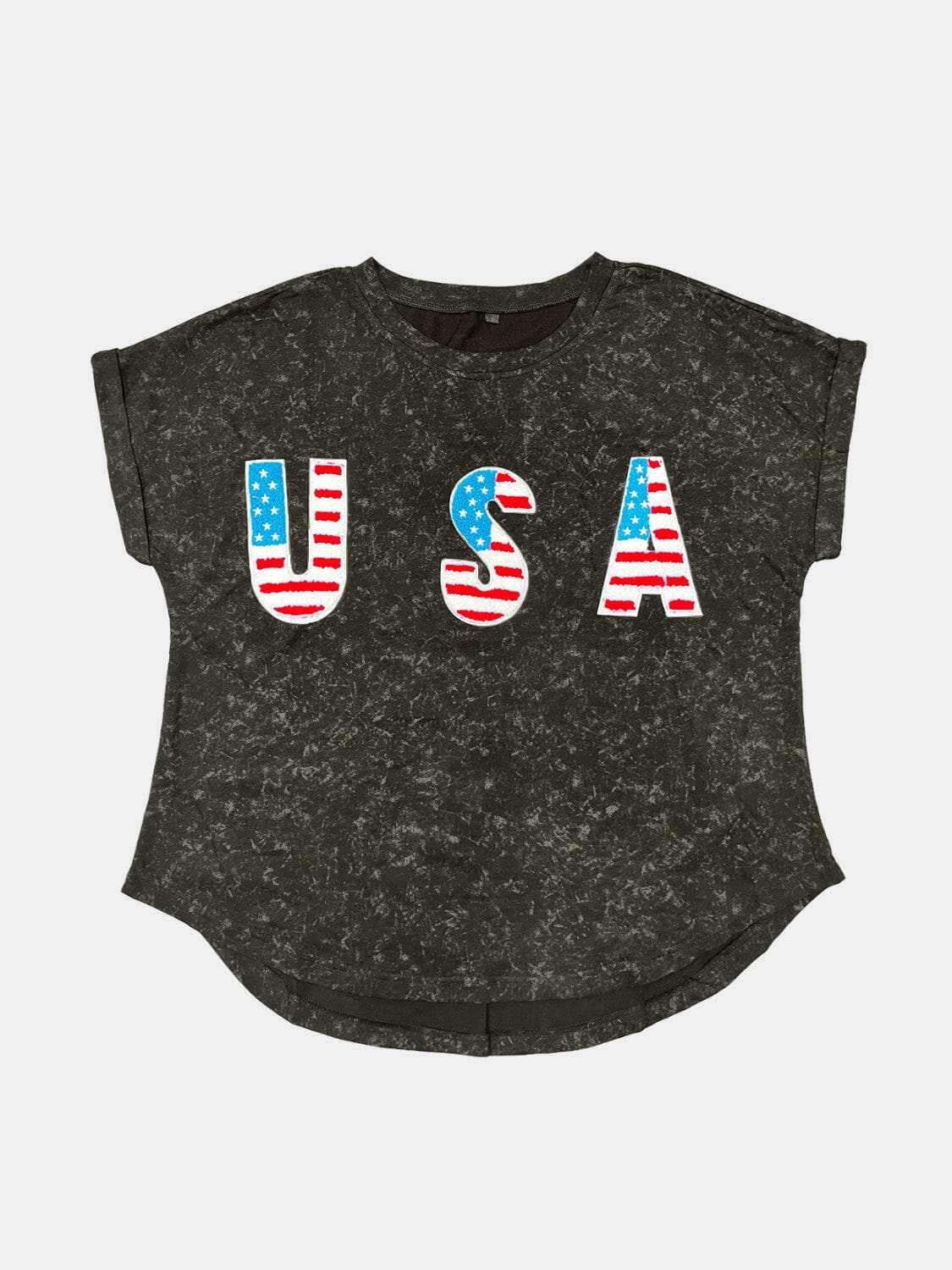 T-Shirts Trendsi Classic Round Neck T-Shirt - USA