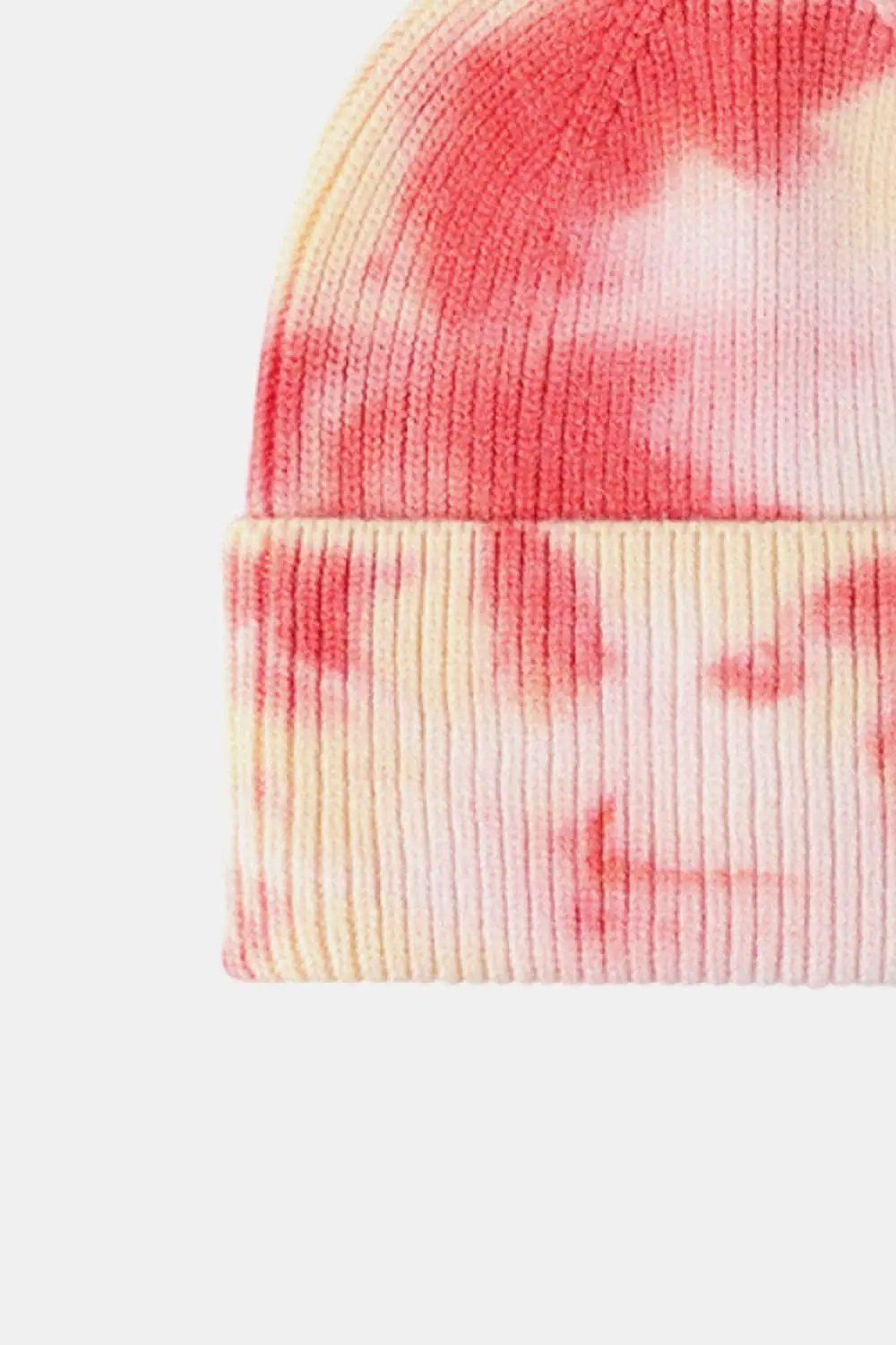 Trendsi Tie-Dye Knit Beanie Hat - Colorful Unisex Winter