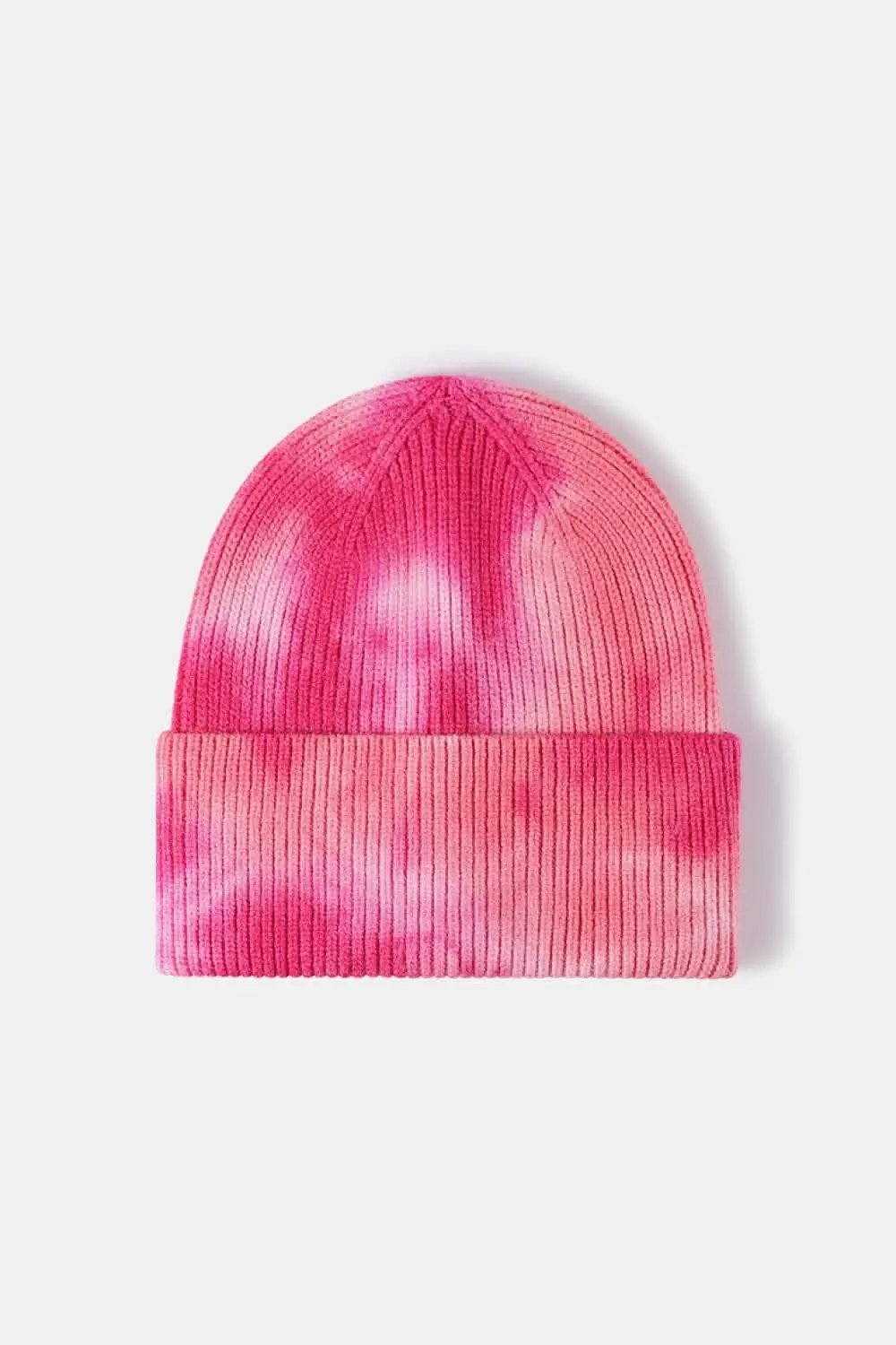 Trendsi Tie-Dye Knit Beanie Hat - Colorful Unisex Winter