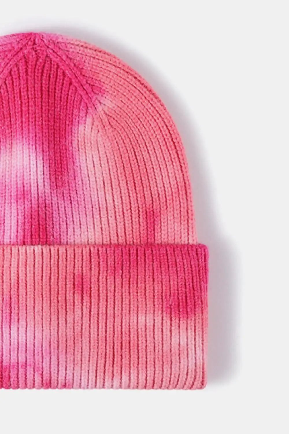 Trendsi Tie-Dye Knit Beanie Hat - Colorful Unisex Winter