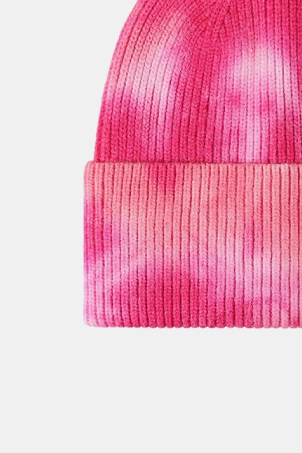 Trendsi Tie-Dye Knit Beanie Hat - Colorful Unisex Winter