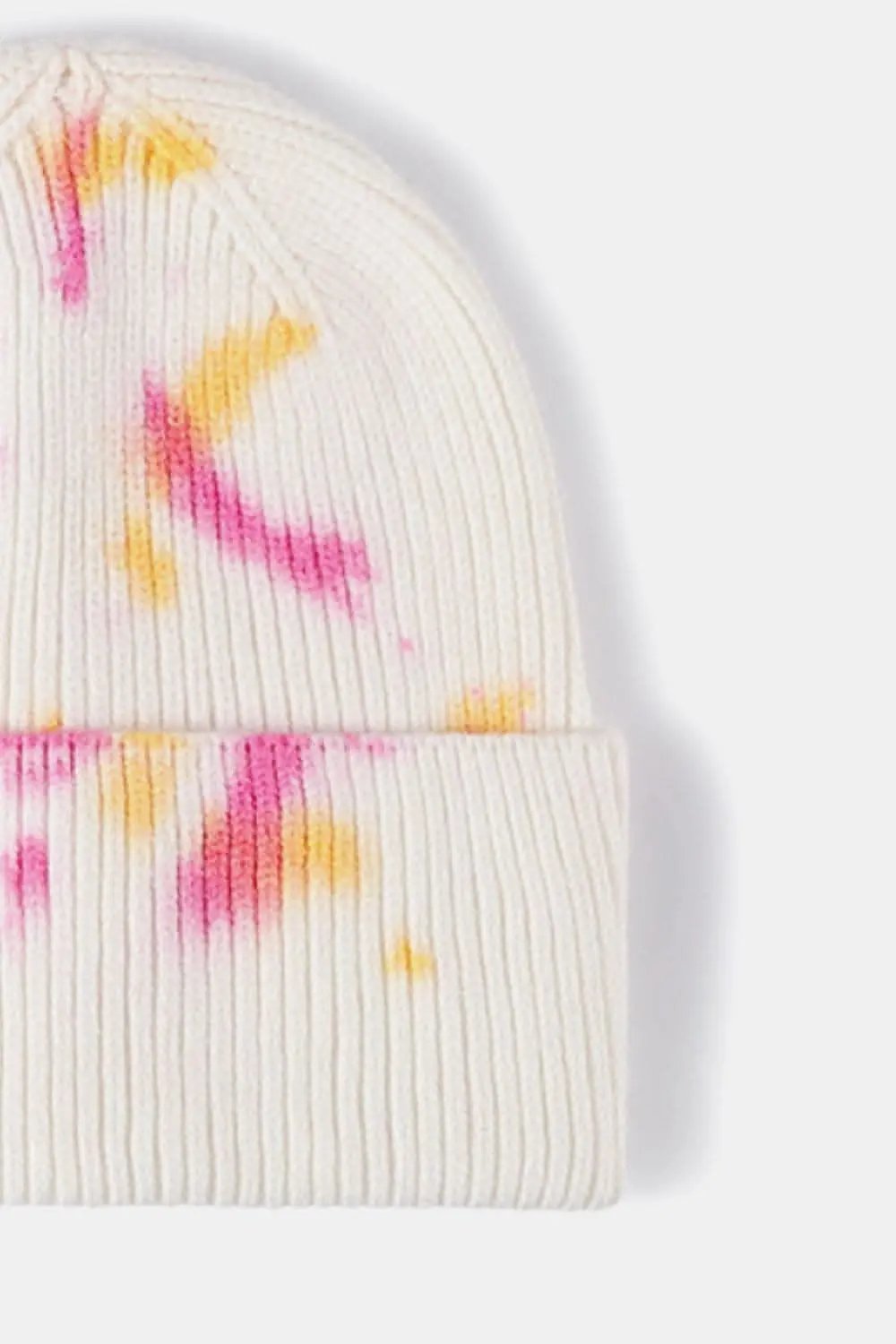 Trendsi Tie-Dye Knit Beanie Hat - Colorful Unisex Winter