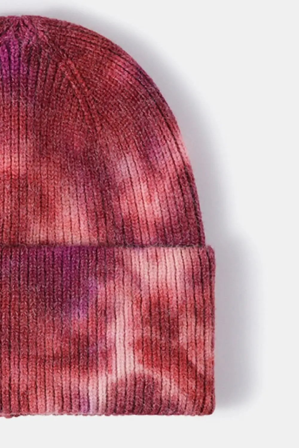Trendsi Tie-Dye Knit Beanie Hat - Colorful Unisex Winter
