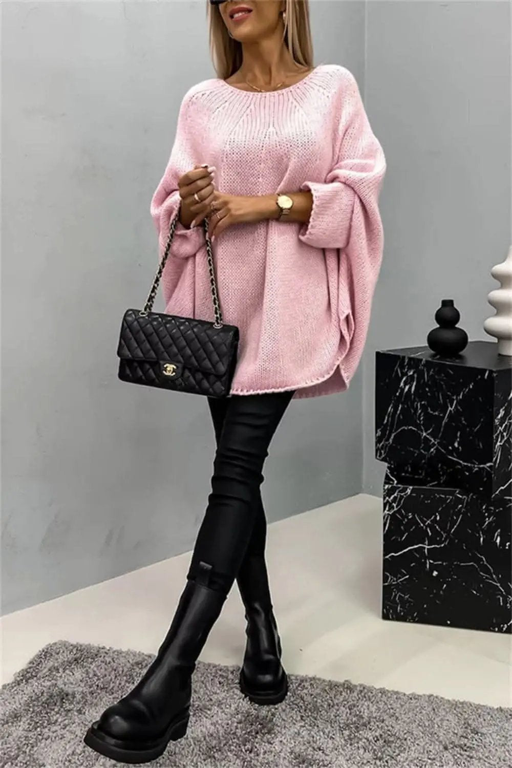 Sweaters Trendsi Cozy Batwing Sleeve Sweater