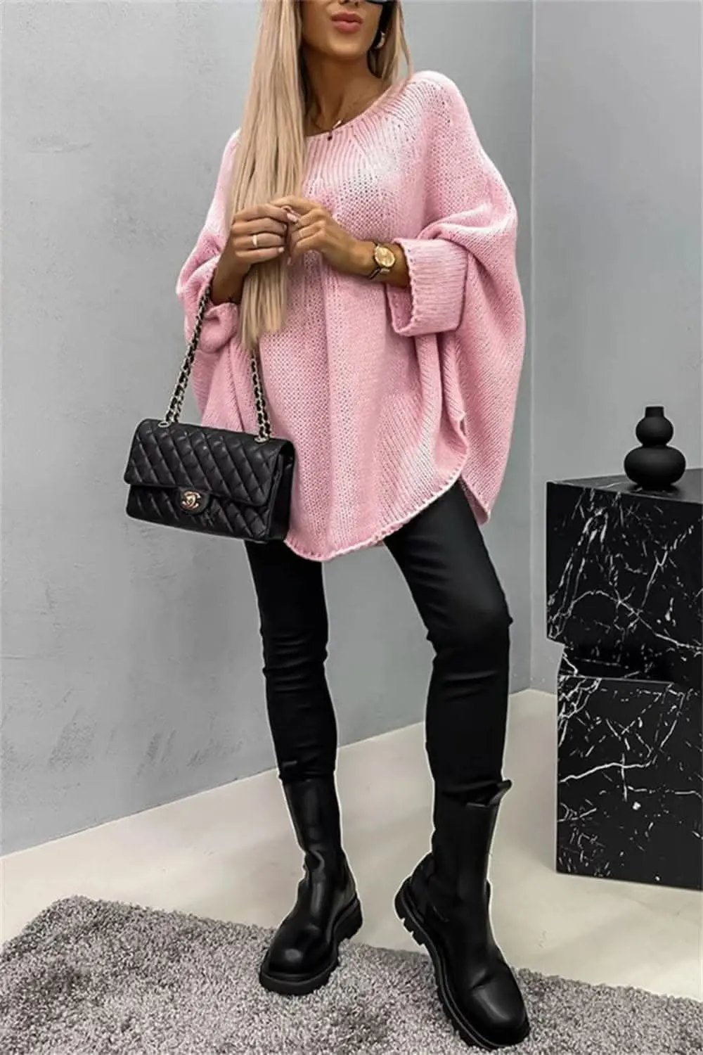 Sweaters Trendsi Cozy Batwing Sleeve Sweater