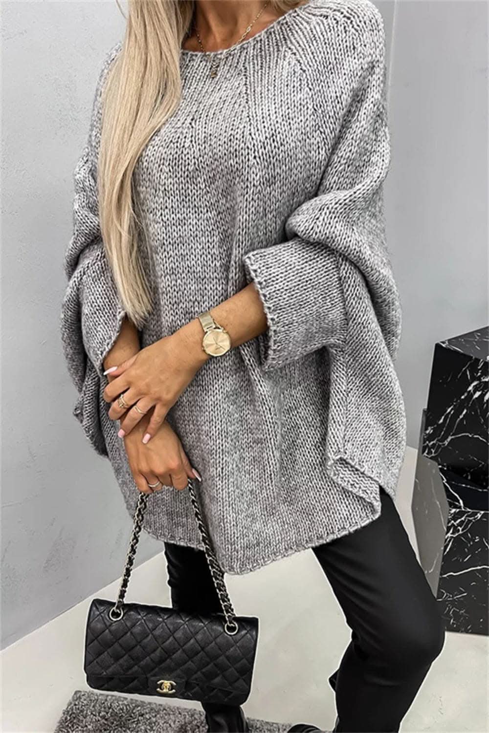 Sweaters Trendsi Cozy Batwing Sleeve Sweater