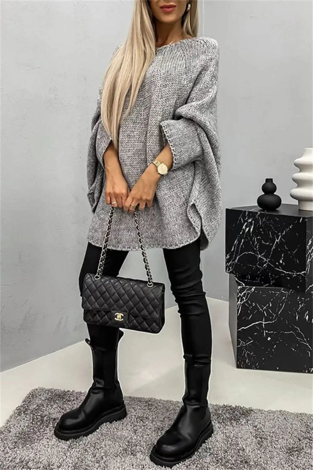 Sweaters Trendsi Cozy Batwing Sleeve Sweater