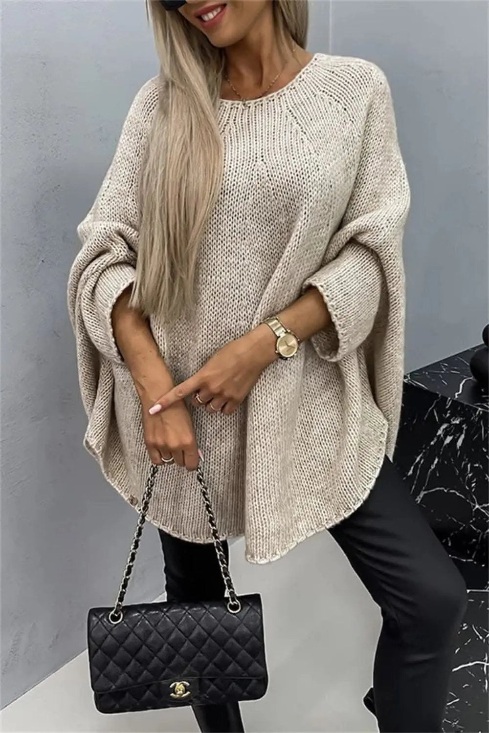 Sweaters Trendsi Cozy Batwing Sleeve Sweater