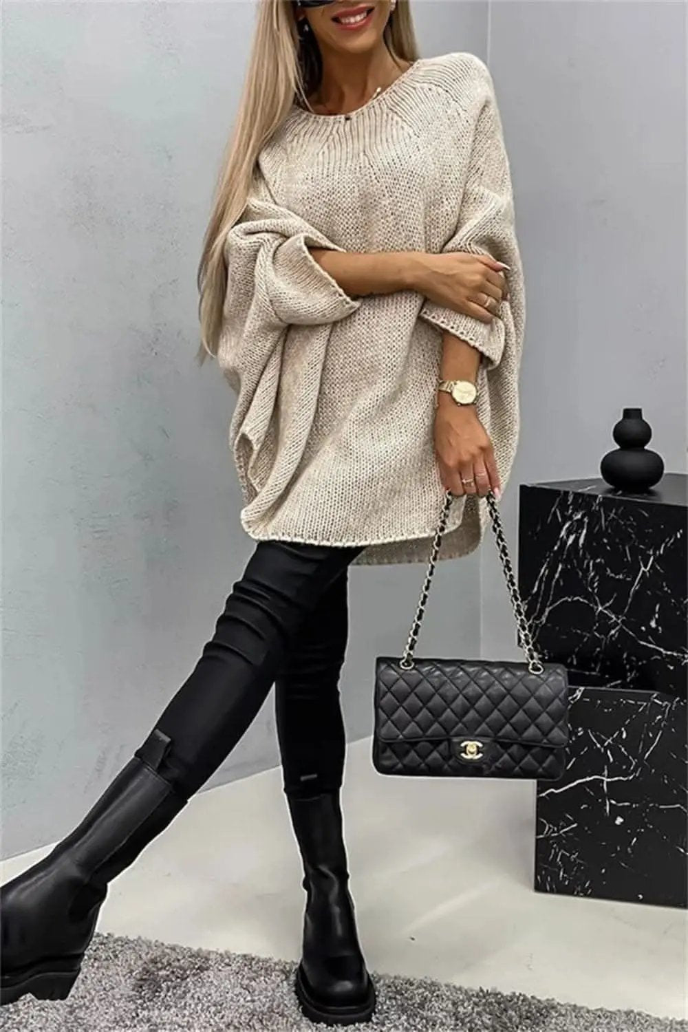 Sweaters Trendsi Cozy Batwing Sleeve Sweater