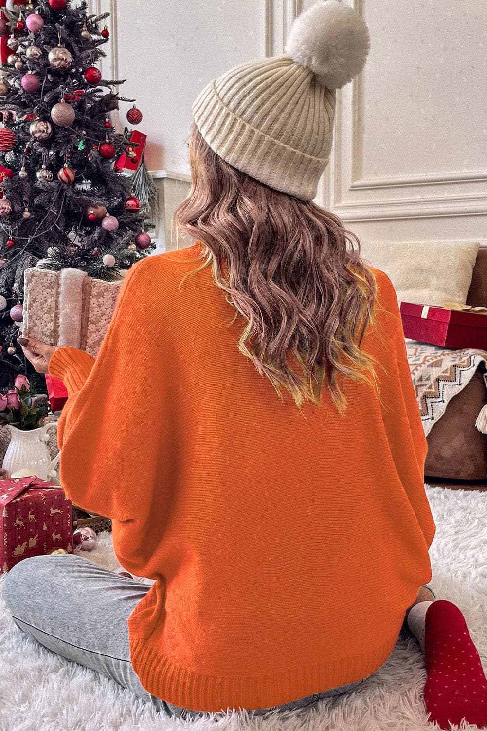 Women's Sweater Pullover Trendsi Women's High Neck Cozy Knit Sweater Pullover - Merry
