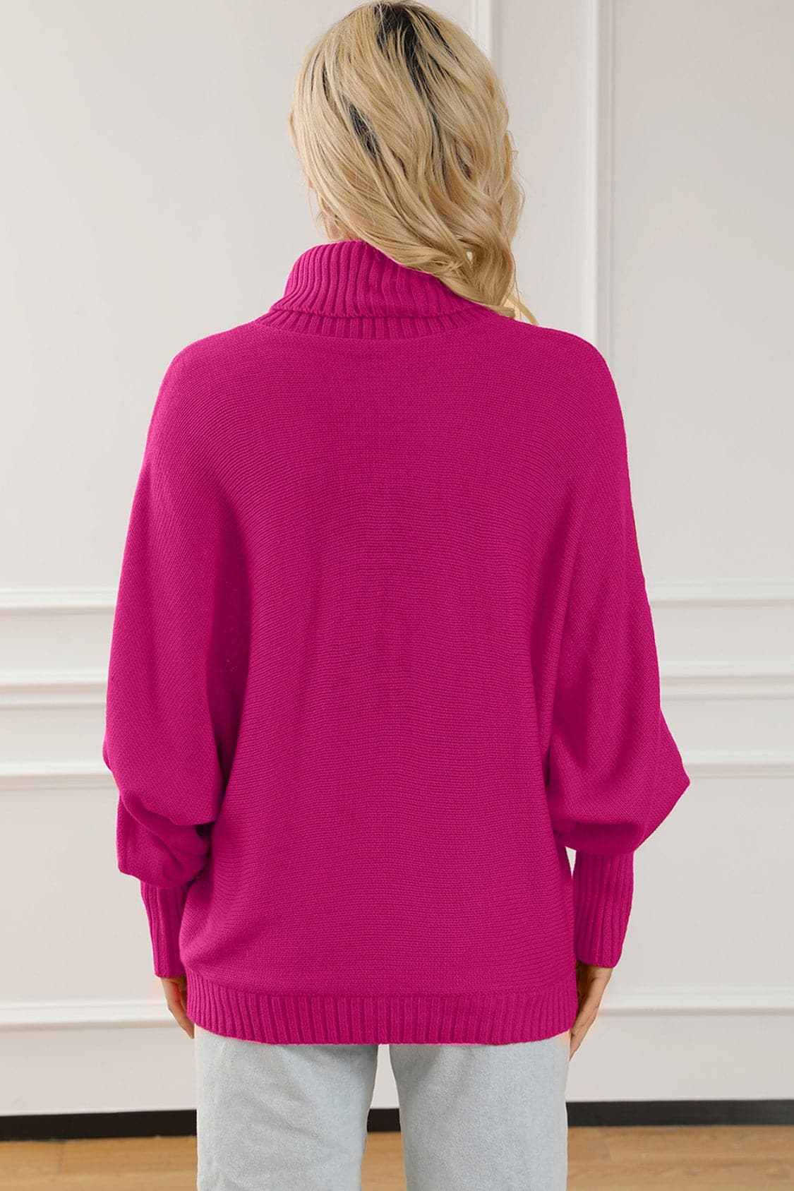 Women's Sweater Pullover Trendsi Women's High Neck Cozy Knit Sweater Pullover - Merry