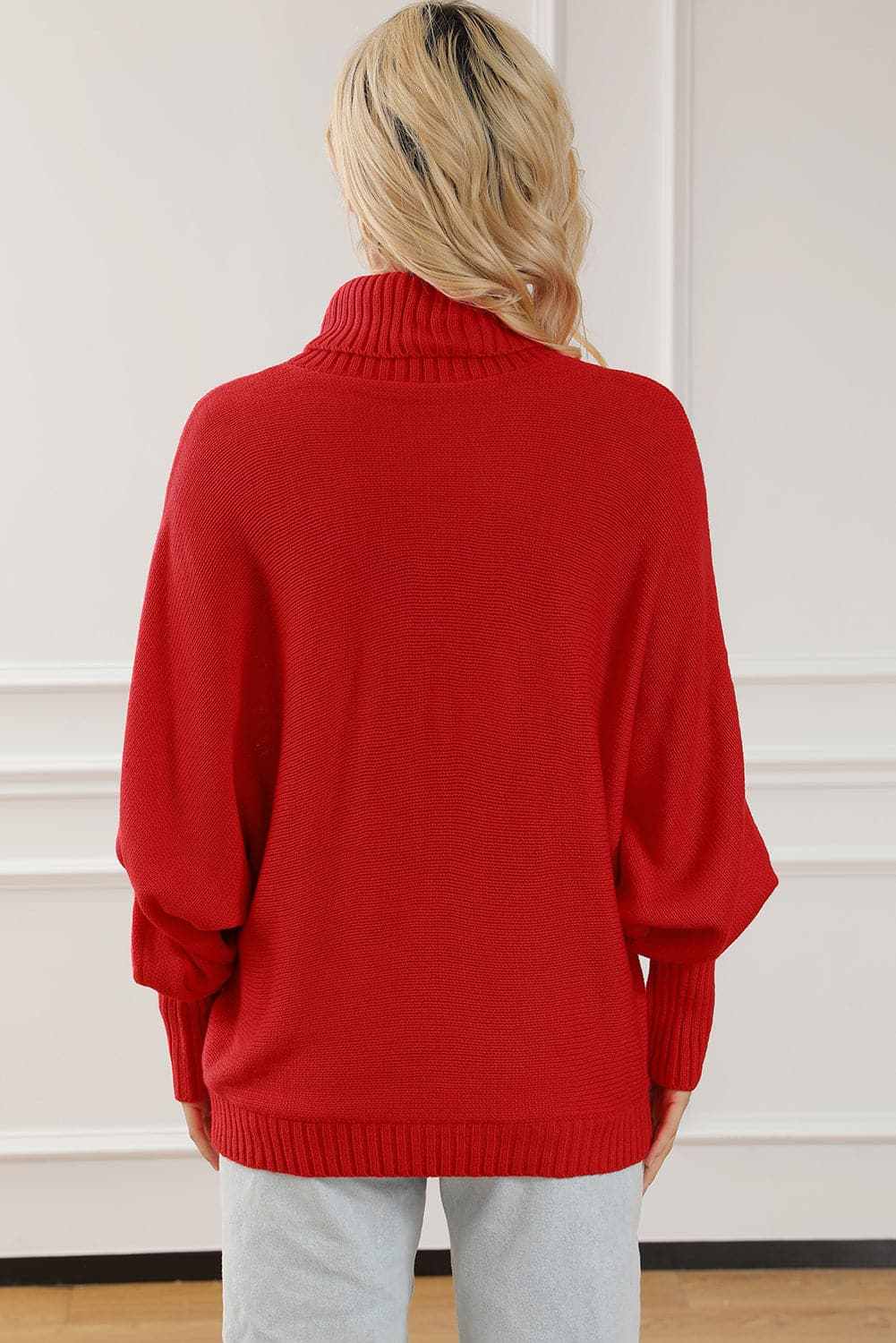 Women's Sweater Pullover Trendsi Women's High Neck Cozy Knit Sweater Pullover - Merry