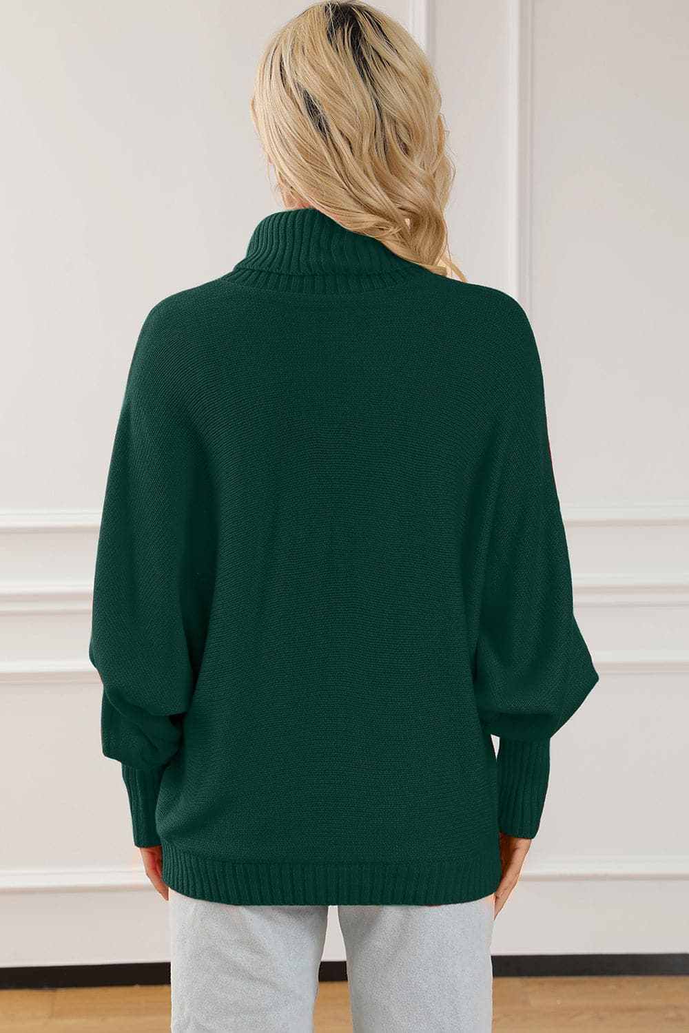 Women's Sweater Pullover Trendsi Women's High Neck Cozy Knit Sweater Pullover - Merry